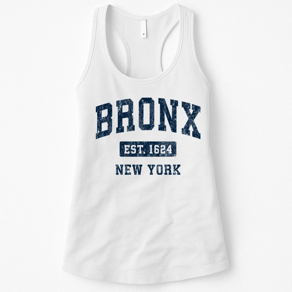 Bronx New York Ny Vintage Athletic Sports Womens Tank Top