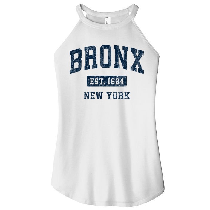 Bronx New York Ny Vintage Athletic Sports Women's Perfect Tri Rocker Tank