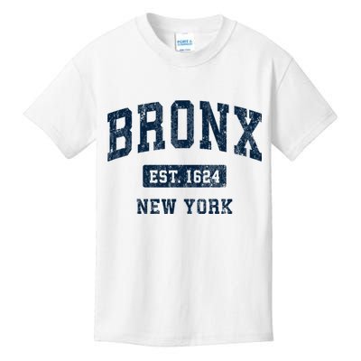 Bronx New York Ny Vintage Athletic Sports Kids T-Shirt
