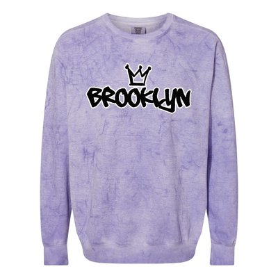 Brooklyn New York Graffiti Hip Hop Colorblast Crewneck Sweatshirt