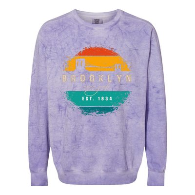 Brooklyn New York Colorblast Crewneck Sweatshirt