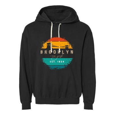 Brooklyn New York Garment-Dyed Fleece Hoodie