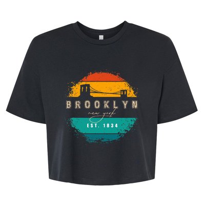 Brooklyn New York Bella+Canvas Jersey Crop Tee