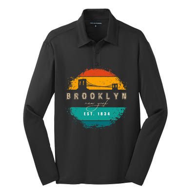 Brooklyn New York Silk Touch Performance Long Sleeve Polo