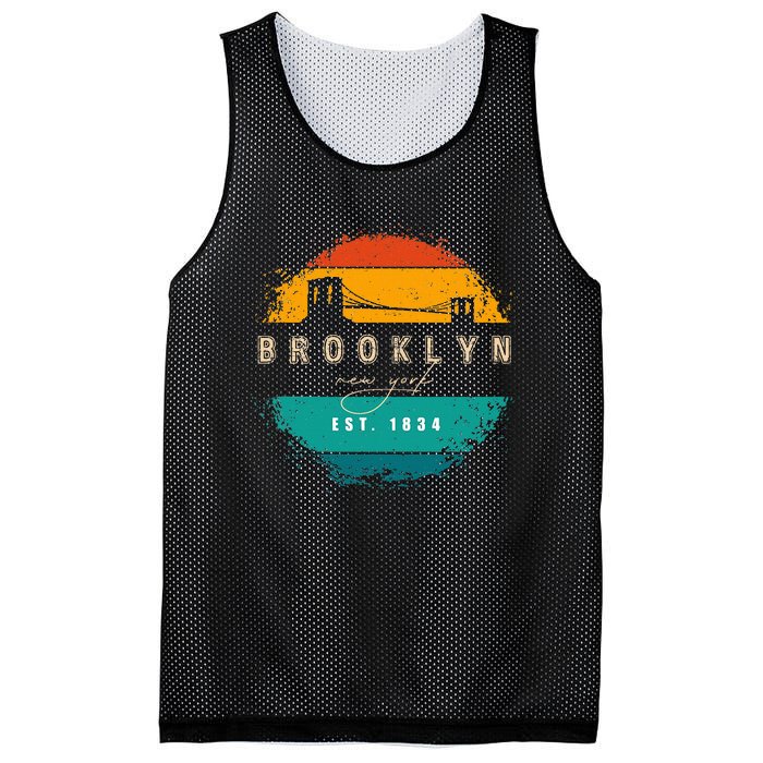 Brooklyn New York Mesh Reversible Basketball Jersey Tank