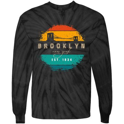 Brooklyn New York Tie-Dye Long Sleeve Shirt