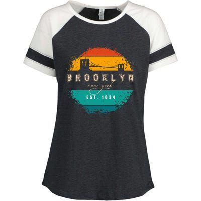 Brooklyn New York Enza Ladies Jersey Colorblock Tee