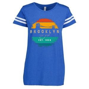 Brooklyn New York Enza Ladies Jersey Football T-Shirt