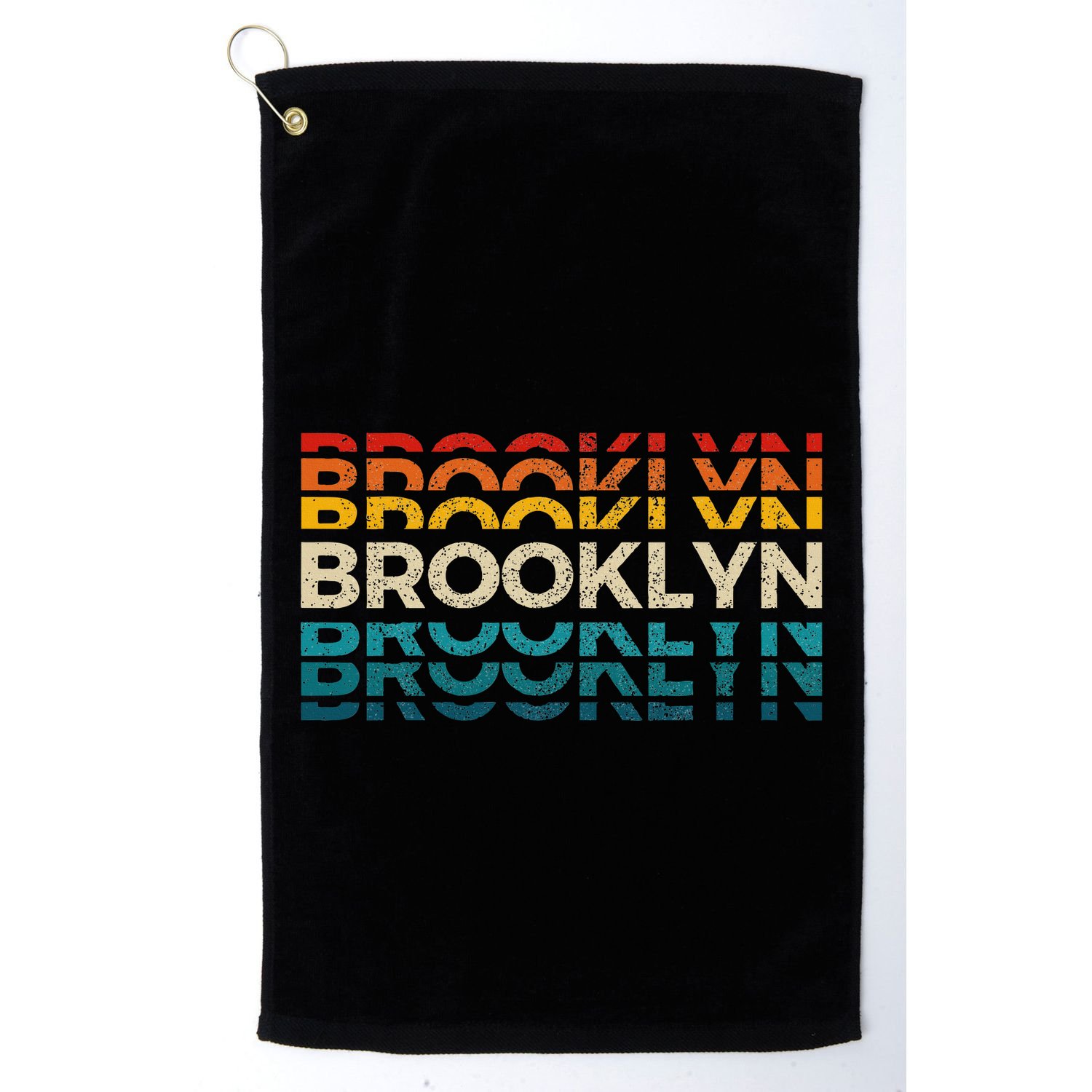 Brooklyn New York Vintage Retro Usa America Souvenir Golf Towel