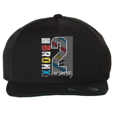 Bronx New York Wool Snapback Cap