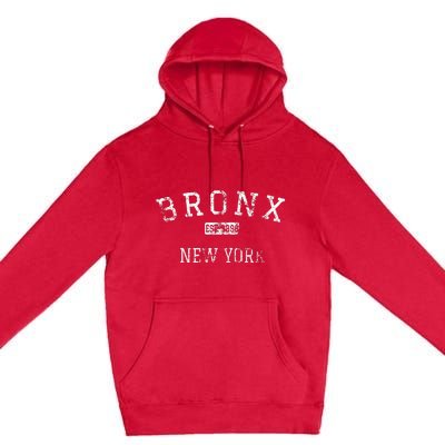 Bronx New York Ny Vintage Premium Pullover Hoodie