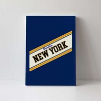 Brooklyn New York Varsity Logo Canvas