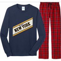 Brooklyn New York Varsity Logo Long Sleeve Pajama Set