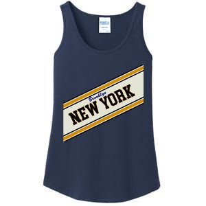 Brooklyn New York Varsity Logo Ladies Essential Tank