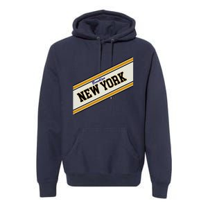 Brooklyn New York Varsity Logo Premium Hoodie