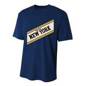 Brooklyn New York Varsity Logo Performance Sprint T-Shirt