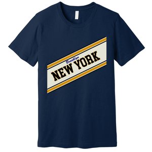 Brooklyn New York Varsity Logo Premium T-Shirt