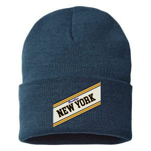 Brooklyn New York Varsity Logo Sustainable Knit Beanie