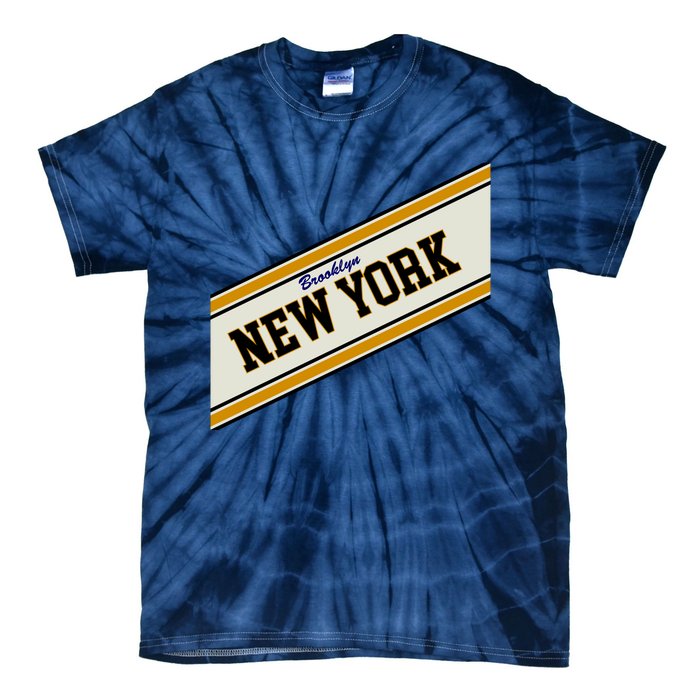 Brooklyn New York Varsity Logo Tie-Dye T-Shirt