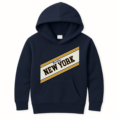 Brooklyn New York Varsity Logo Kids Hoodie
