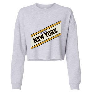 Brooklyn New York Varsity Logo Cropped Pullover Crew