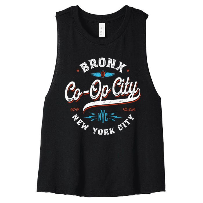 Bronx New York Coop City Women's Racerback Cropped Tank