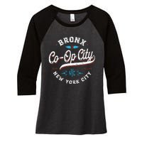 Bronx New York Coop City Women's Tri-Blend 3/4-Sleeve Raglan Shirt