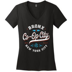 Bronx New York Coop City Women's V-Neck T-Shirt