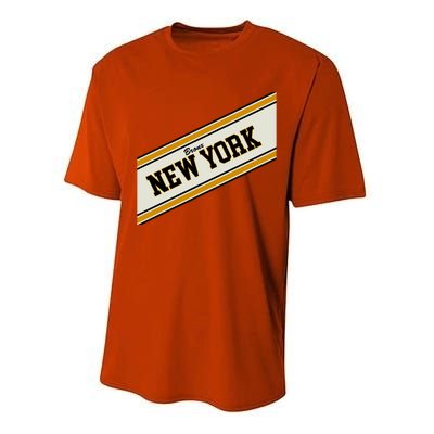 Bronx New York Varsity Logo Performance Sprint T-Shirt