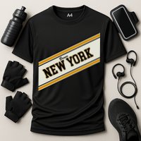 Bronx New York Varsity Logo Cooling Performance Crew T-Shirt