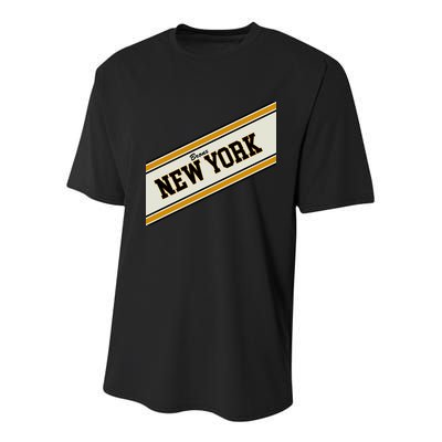 Bronx New York Varsity Logo Youth Performance Sprint T-Shirt