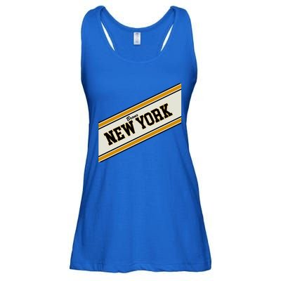 Bronx New York Varsity Logo Ladies Essential Flowy Tank