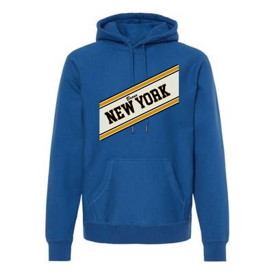 Bronx New York Varsity Logo Premium Hoodie