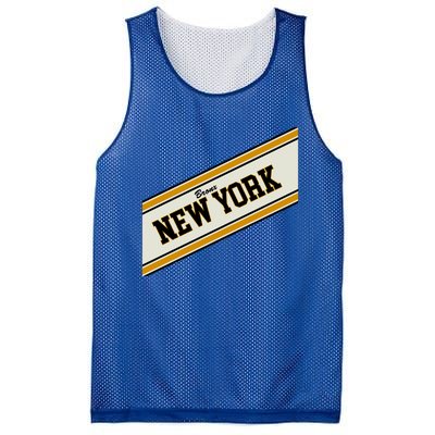 Bronx New York Varsity Logo Mesh Reversible Basketball Jersey Tank