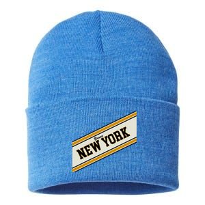 Bronx New York Varsity Logo Sustainable Knit Beanie