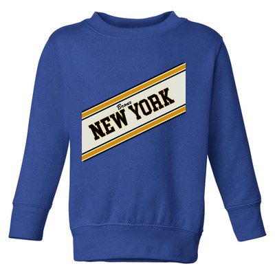 Bronx New York Varsity Logo Toddler Sweatshirt