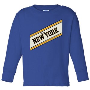 Bronx New York Varsity Logo Toddler Long Sleeve Shirt