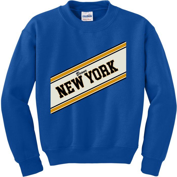 Bronx New York Varsity Logo Kids Sweatshirt