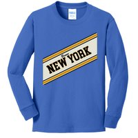 Bronx New York Varsity Logo Kids Long Sleeve Shirt