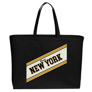 Bronx New York Varsity Logo Cotton Canvas Jumbo Tote