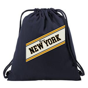 Bronx New York Varsity Logo Drawstring Bag