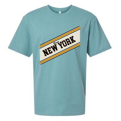 Bronx New York Varsity Logo Sueded Cloud Jersey T-Shirt