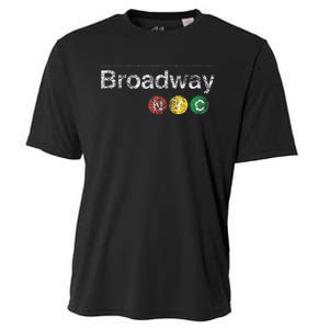 Broadway New York Nyc Worn Design Cooling Performance Crew T-Shirt