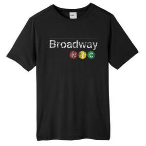 Broadway New York Nyc Worn Design Tall Fusion ChromaSoft Performance T-Shirt