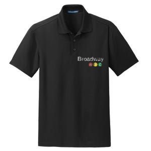 Broadway New York Nyc Worn Design Dry Zone Grid Polo