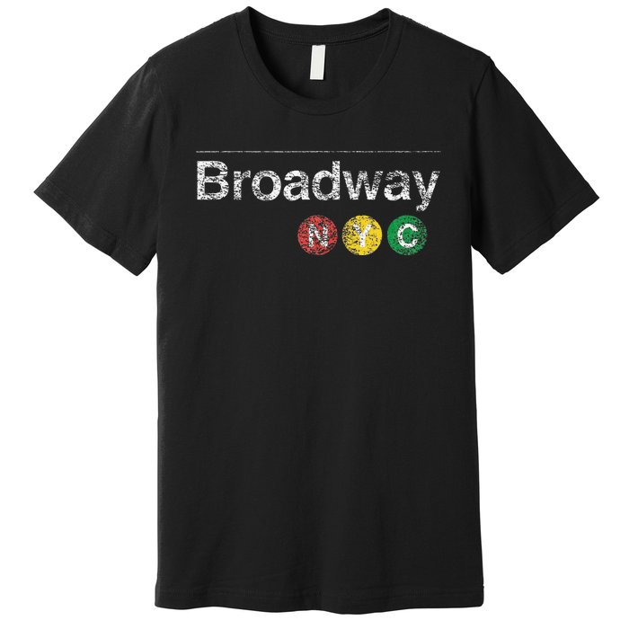 Broadway New York Nyc Worn Design Premium T-Shirt