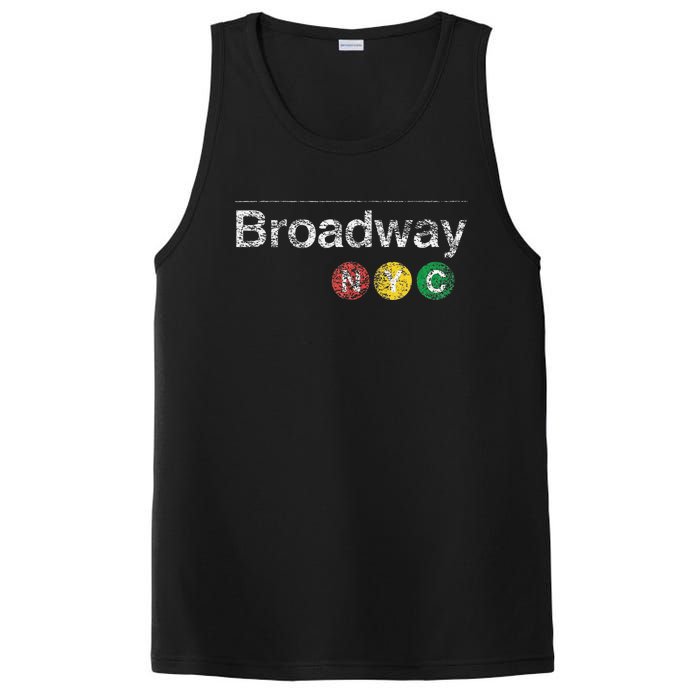 Broadway New York Nyc Worn Design PosiCharge Competitor Tank