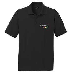 Broadway New York Nyc Worn Design PosiCharge RacerMesh Polo