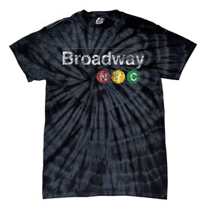 Broadway New York Nyc Worn Design Tie-Dye T-Shirt