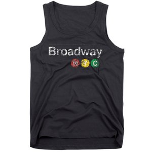 Broadway New York Nyc Worn Design Tank Top